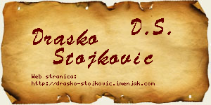 Draško Stojković vizit kartica